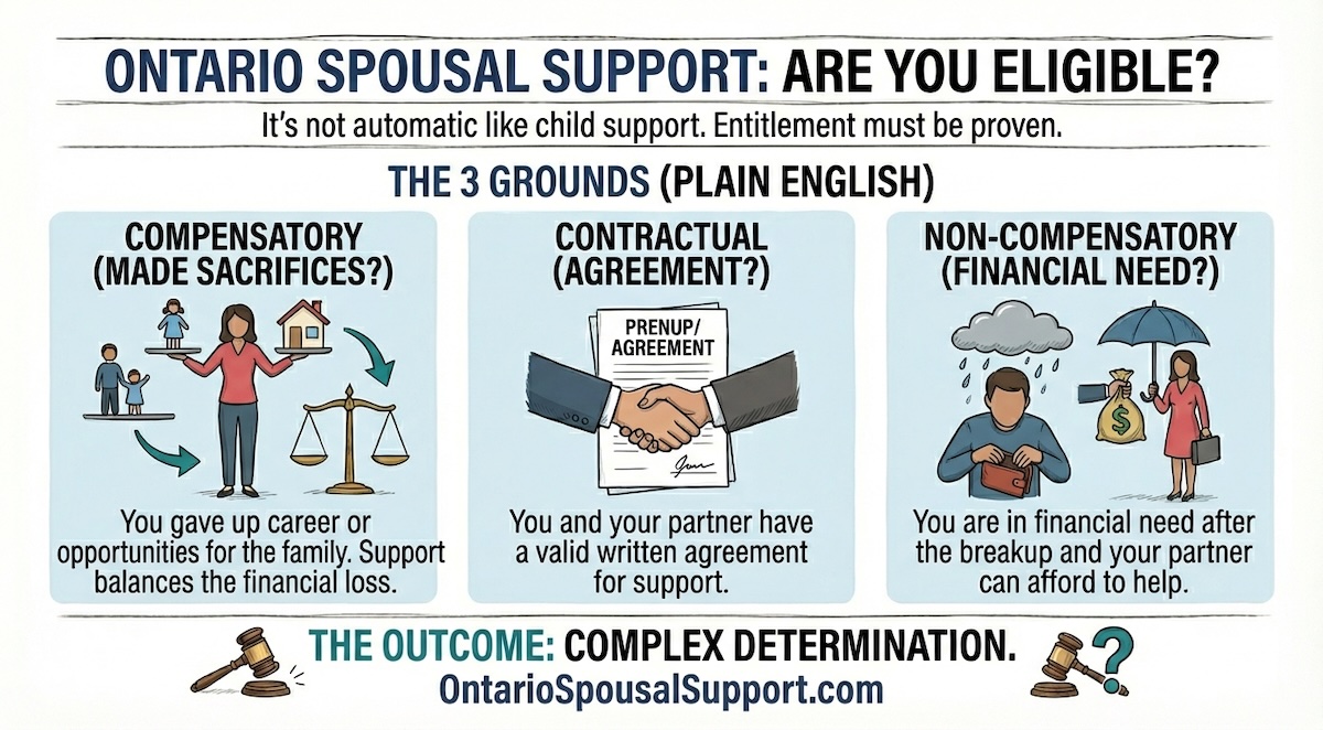 Do I qualify for spousal support? Three factors determine this.